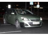 Opel Astra facelift spied at night almost undisguised