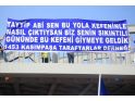 Kazlıçeşme'de ilginç pankartlar