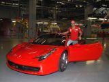 Felipe Massa with Ferrari 458 Italia