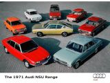 Audi 1971 range - 40 years Vorsprung Durch Technik
