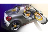 Smart For-Us urban pickup concept previewed ahead of Detroit Auto Show
