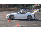 SURPRISE! Lexus LFA Roadster makes appearance at drift event