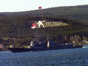 ABD savaş gemisi, Çanakkale Boğazından geçti ABD savaş gemisi, Çanakkale Boğazından geçti