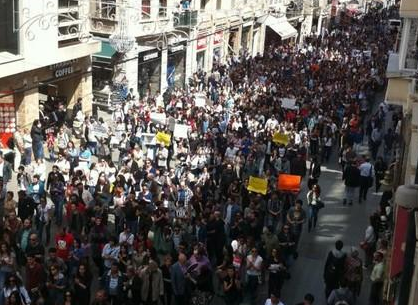 Beyoğlu'nda 'Şehir Tiyatroları' eylemi! 26