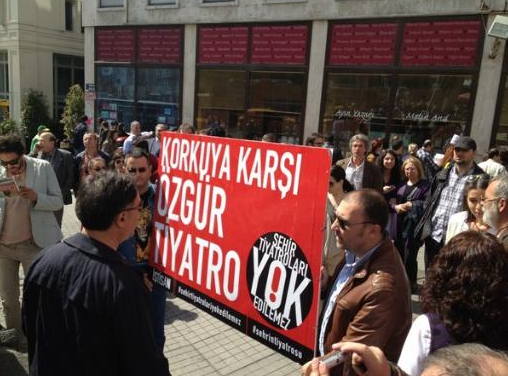 Beyoğlu'nda 'Şehir Tiyatroları' eylemi! 32