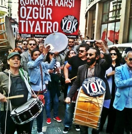 Beyoğlu'nda 'Şehir Tiyatroları' eylemi! 34