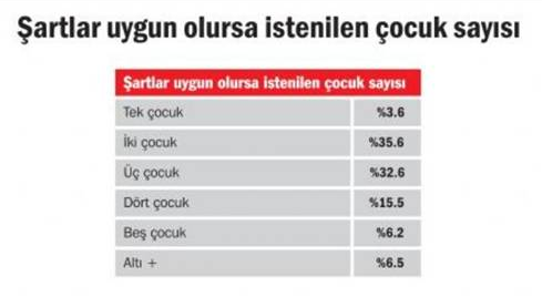 Erdoğan'ın üç çocuk isteği hayal oldu 1