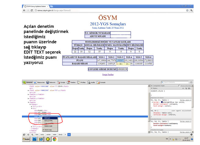 Google'da sınav puanı böyle değiştiriliyor 4