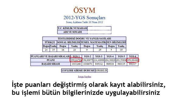 Google'da sınav puanı böyle değiştiriliyor 6