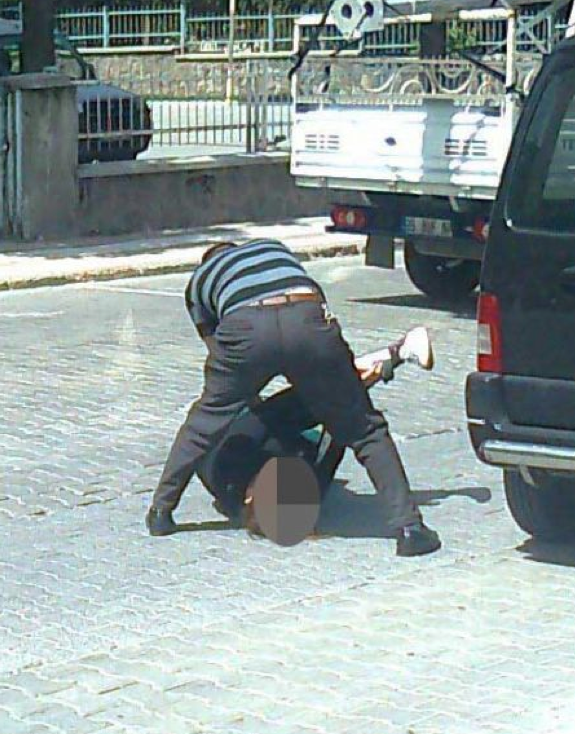 Bir koca dehşeti daha böyle görüntülendi! 1