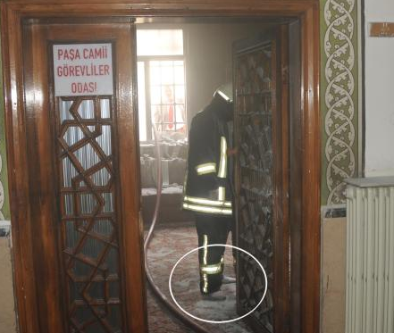 İtfaiyenin çoraplı müdahalesi! 1