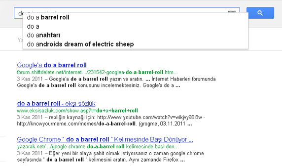 Google'a bunu yazın bakın ne oluyor? 2