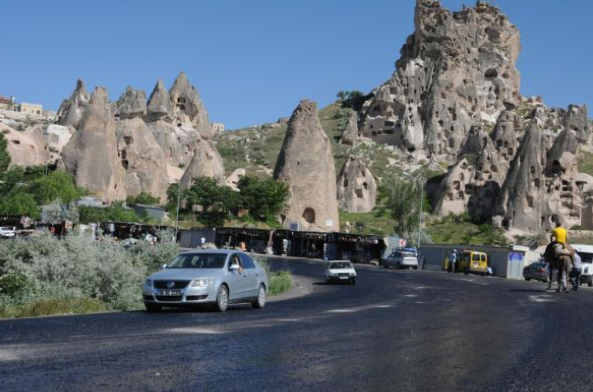 Kapadokya'da asfalt eridi 2