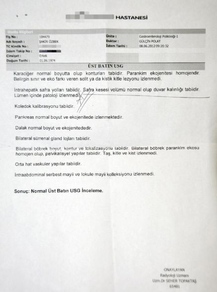 Terör gazisine 'normal' rapor 3