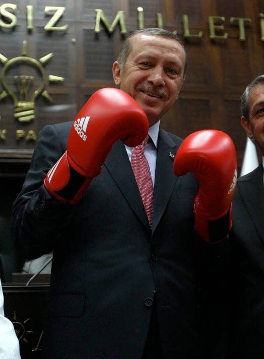 Erdoğan boks eldiveni giydi 6