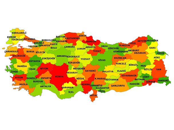 2012 yılı boşanma istatikleri açıklandı. İşte en fazla boşanma olan iller 16