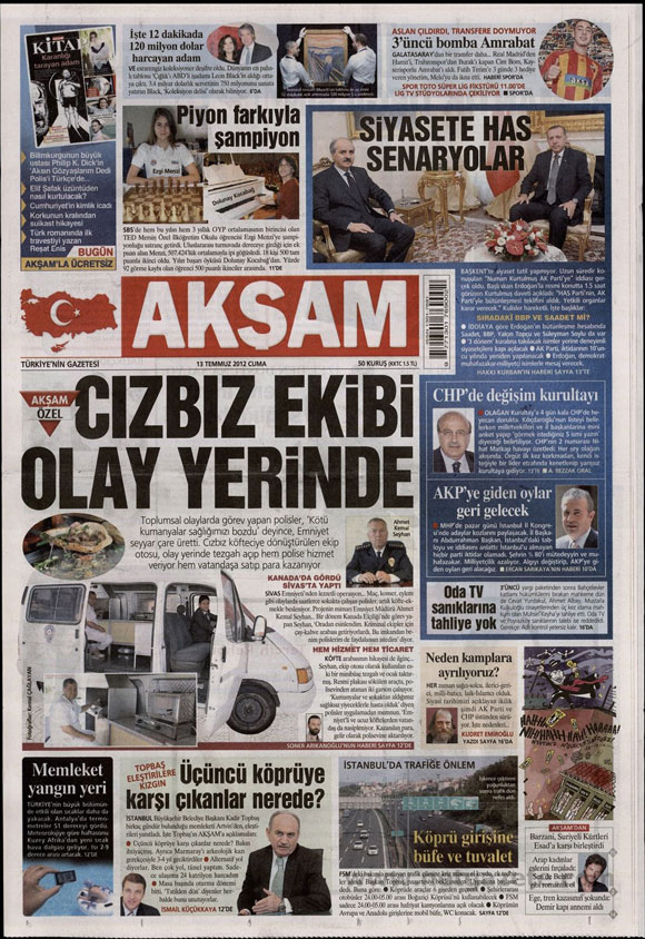 Günün en bomba gazete manşetleri 1