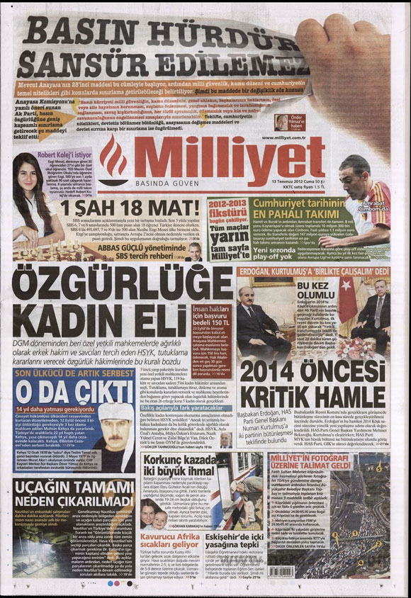 Günün en bomba gazete manşetleri 11