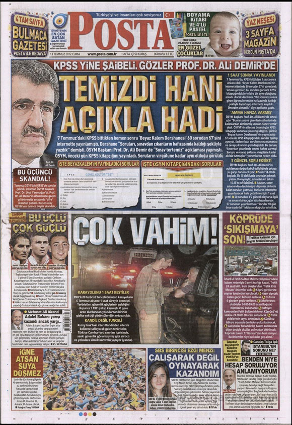 Günün en bomba gazete manşetleri 12