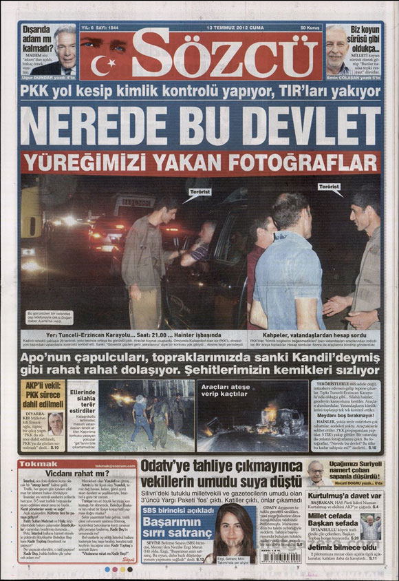 Günün en bomba gazete manşetleri 15
