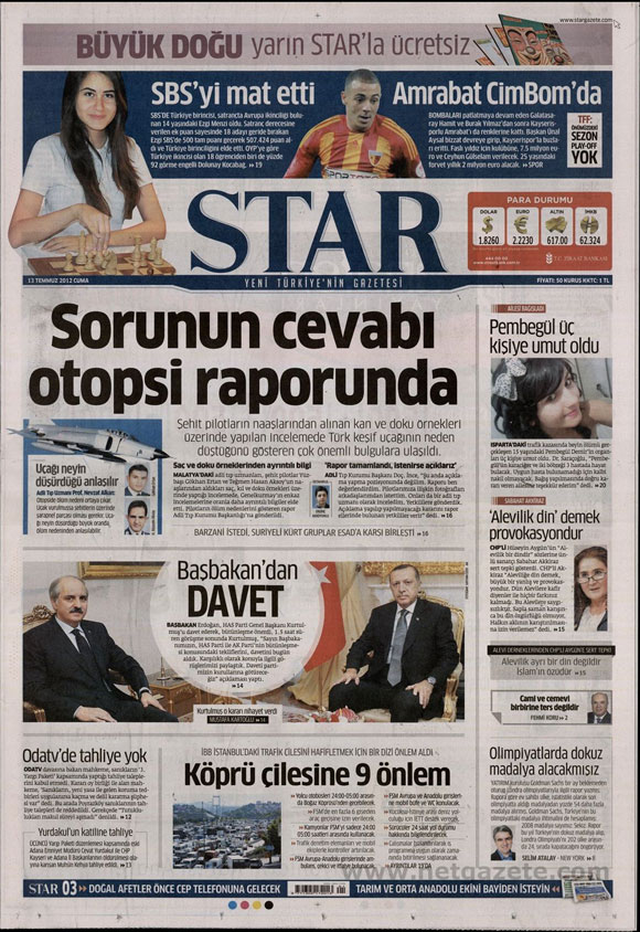 Günün en bomba gazete manşetleri 16