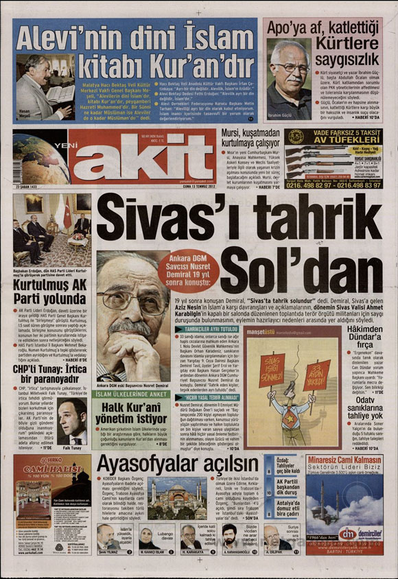 Günün en bomba gazete manşetleri 20