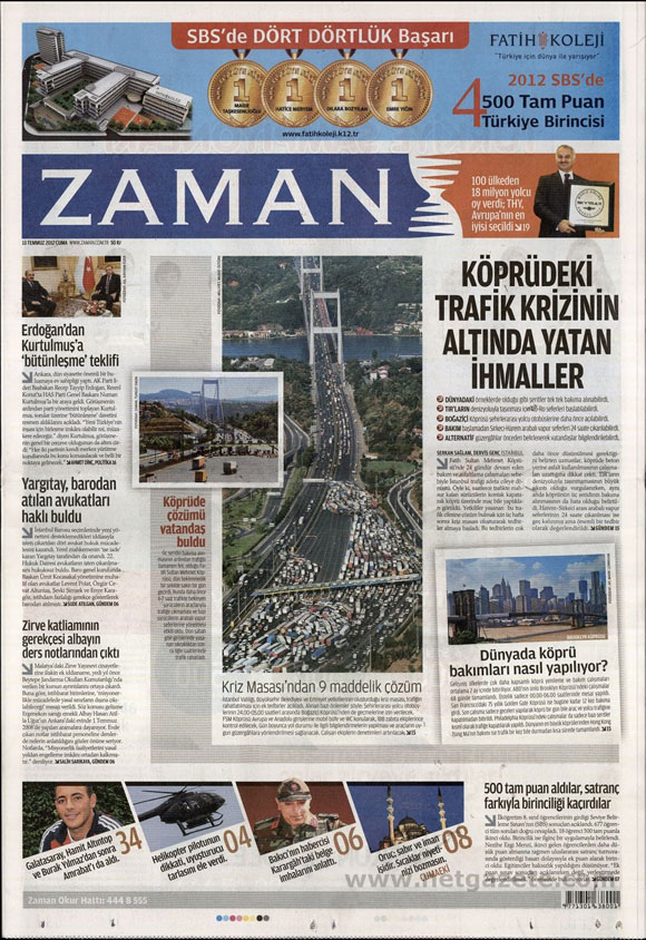 Günün en bomba gazete manşetleri 24