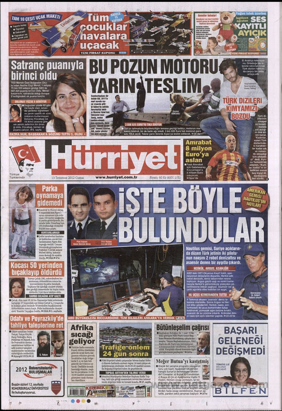 Günün en bomba gazete manşetleri 9