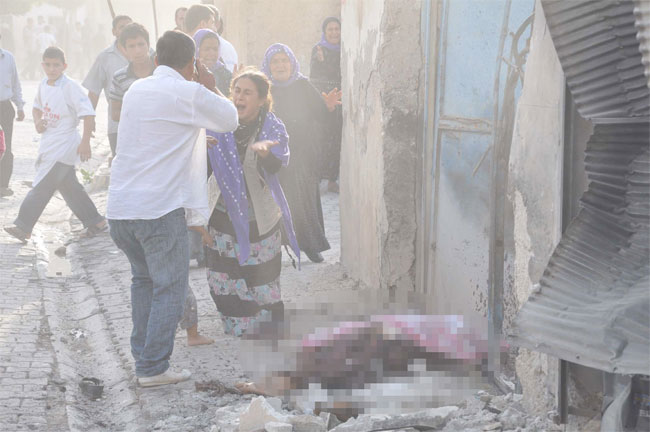 Bombanın düştüğü evin şok görüntüsü 10
