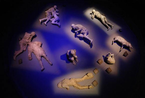 Taş kesilen şehir Pompei 3
