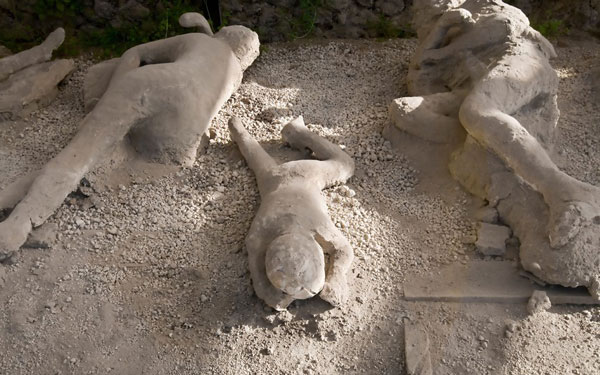 Taş kesilen şehir Pompei 4