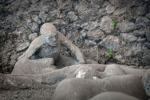 Taş kesilen şehir Pompei 5