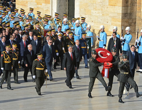 Devlet erkanı Anıtkabir'de! 11