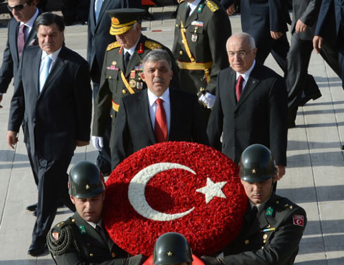 Devlet erkanı Anıtkabir'de! 13