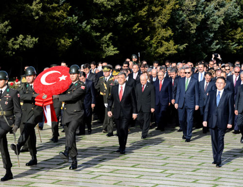 Devlet erkanı Anıtkabir'de! 3