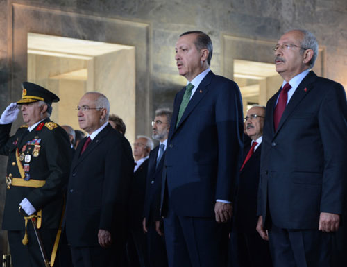 Devlet erkanı Anıtkabir'de! 7