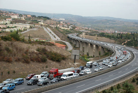 Dikkat! Tatilciler trafiği felç etti 14