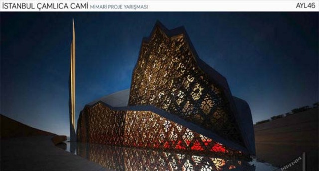 Çamlıca'ya yapılacak camii için açılan proje yarışmasına gönderilen 16