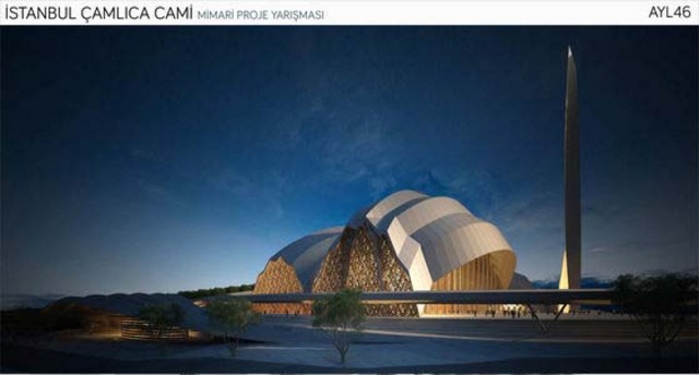 Çamlıca'ya yapılacak camii için açılan proje yarışmasına gönderilen 17