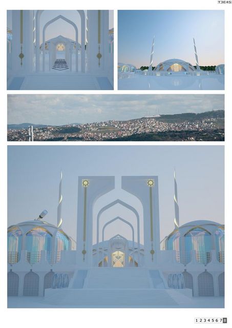 Çamlıca'ya yapılacak camii için açılan proje yarışmasına gönderilen 20