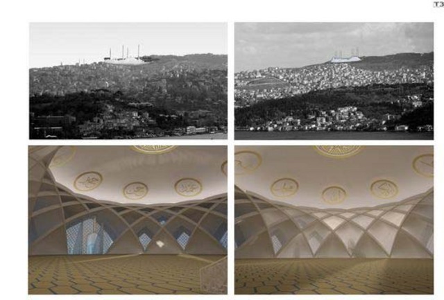 Çamlıca'ya yapılacak camii için açılan proje yarışmasına gönderilen 24
