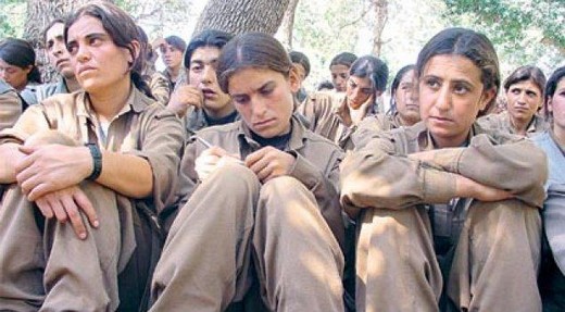 Kadın PKK'lıların içler acısı görüntüleri! 3