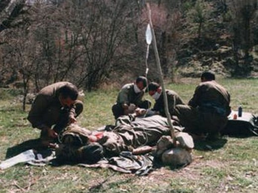 Kadın PKK'lıların içler acısı görüntüleri! 9