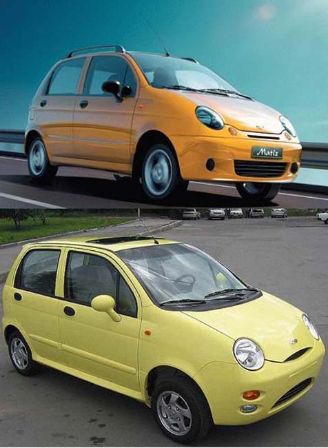 Çinlilerin esinlendiği otomobiller 11