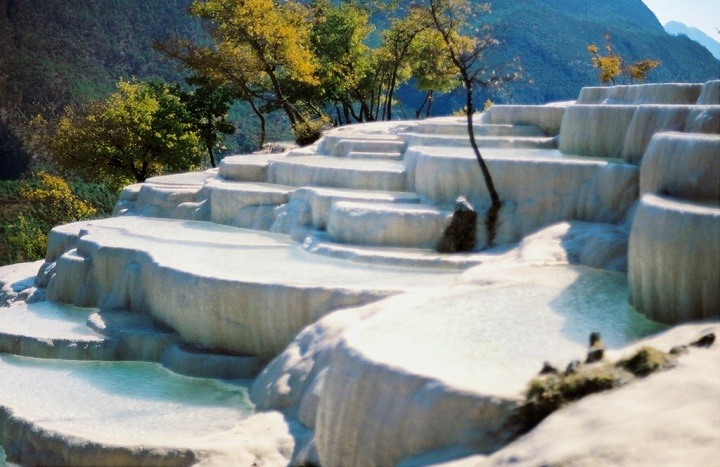 Çin'deki Pamukkale! Hayranlık Uyandırıyor 1