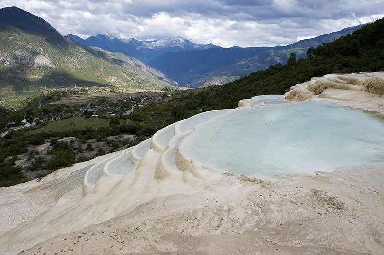 Çin'deki Pamukkale! Hayranlık Uyandırıyor 8