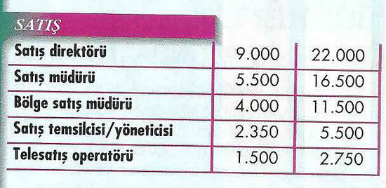İşte özel sektörde 2011 maaşları! 11