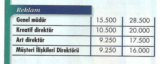 İşte özel sektörde 2011 maaşları! 3