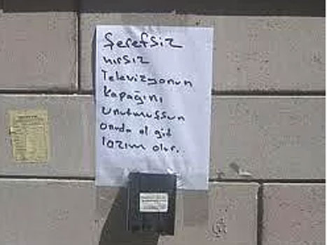 Yurdum insanınından hırsızlara mesaj 16
