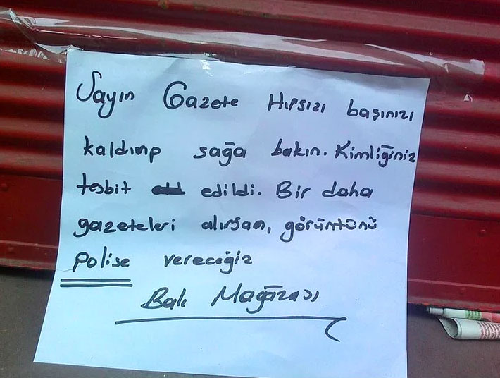 Yurdum insanınından hırsızlara mesaj 6